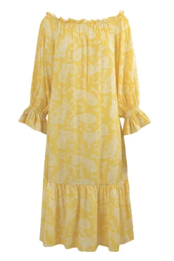 Sale Carolina Paisley Dress in Lemon