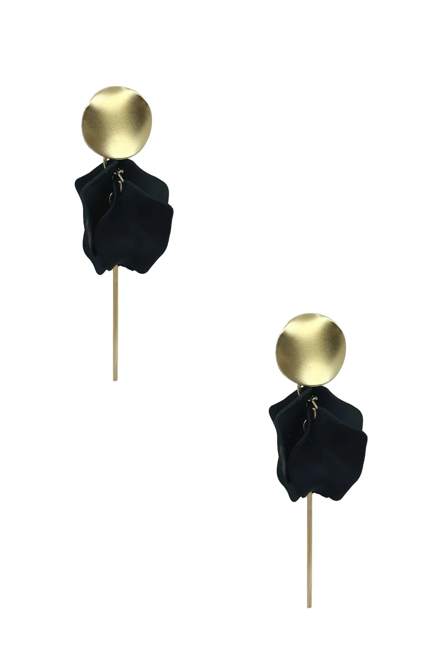 Discount Carolina Pansy Black Earrings
