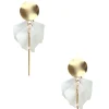 Fashion Carolina Pansy Earrings White Dove