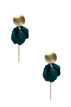 Outlet Carolina Pansy Emerald Earrings