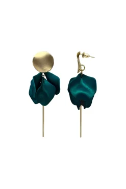 Outlet Carolina Pansy Emerald Earrings