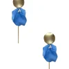 Sale Carolina Pansy Light Blue Earrings