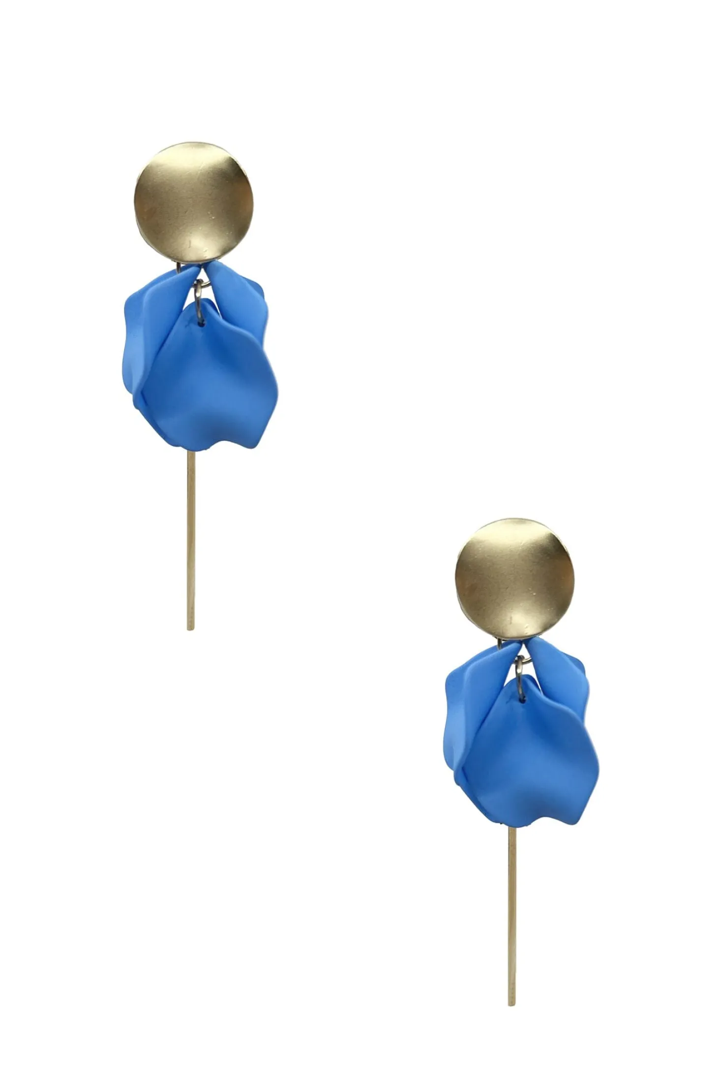 Sale Carolina Pansy Light Blue Earrings