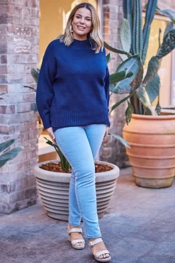 Flash Sale Carolina Payton Straight Jeans Light Denim Blue High Rise