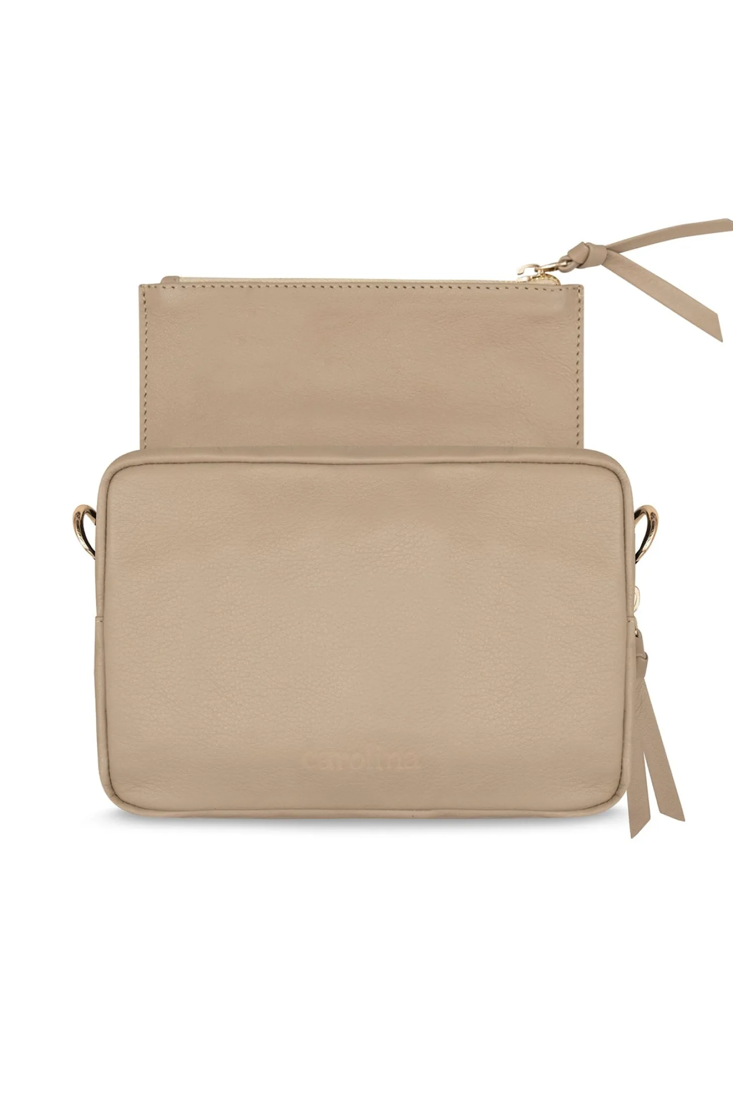 Fashion Carolina Philippa Leather Bag Nude