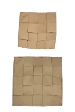 Online Carolina Plaited Leather Trays Pack of 2
