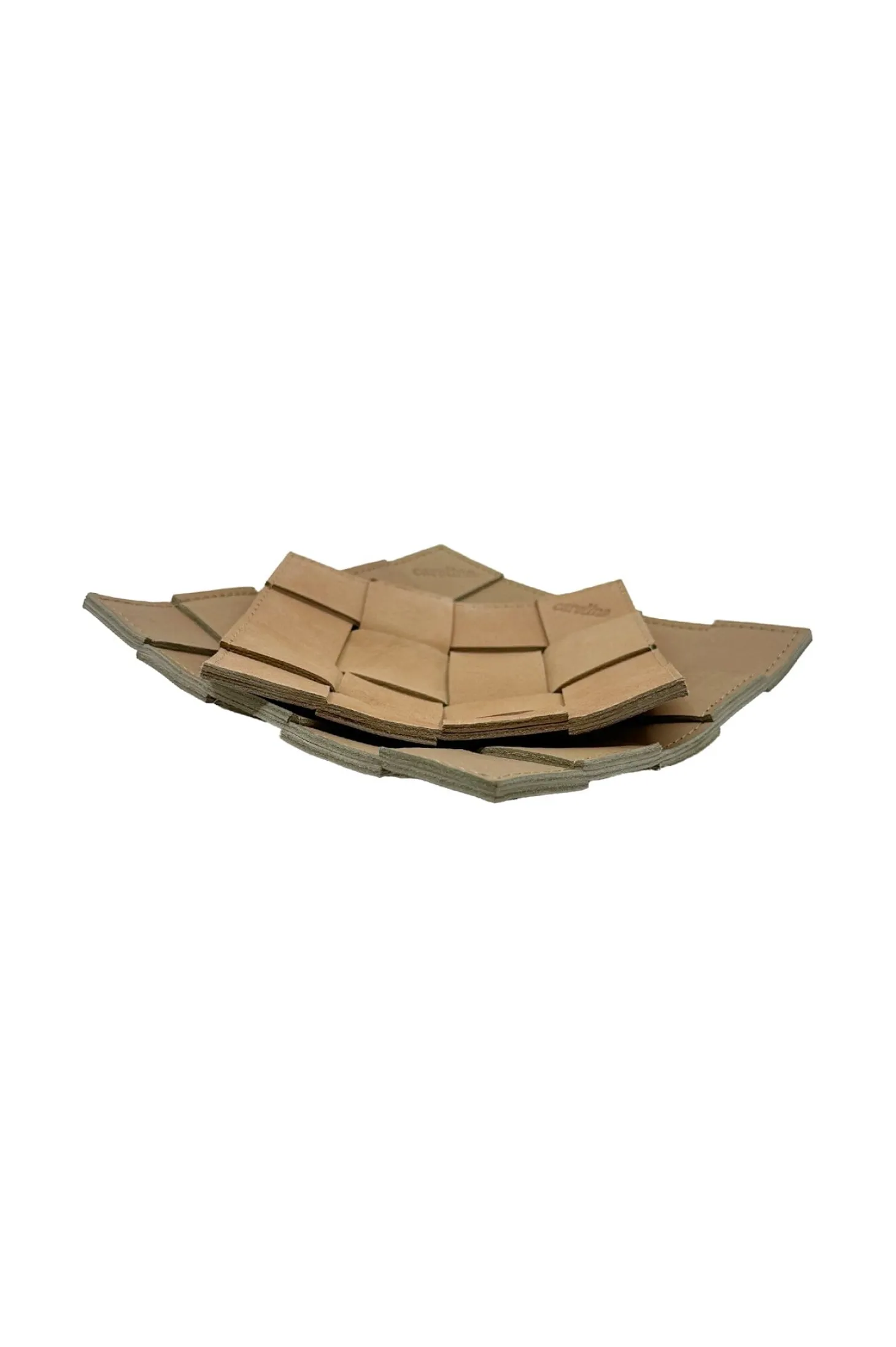 Online Carolina Plaited Leather Trays Pack of 2