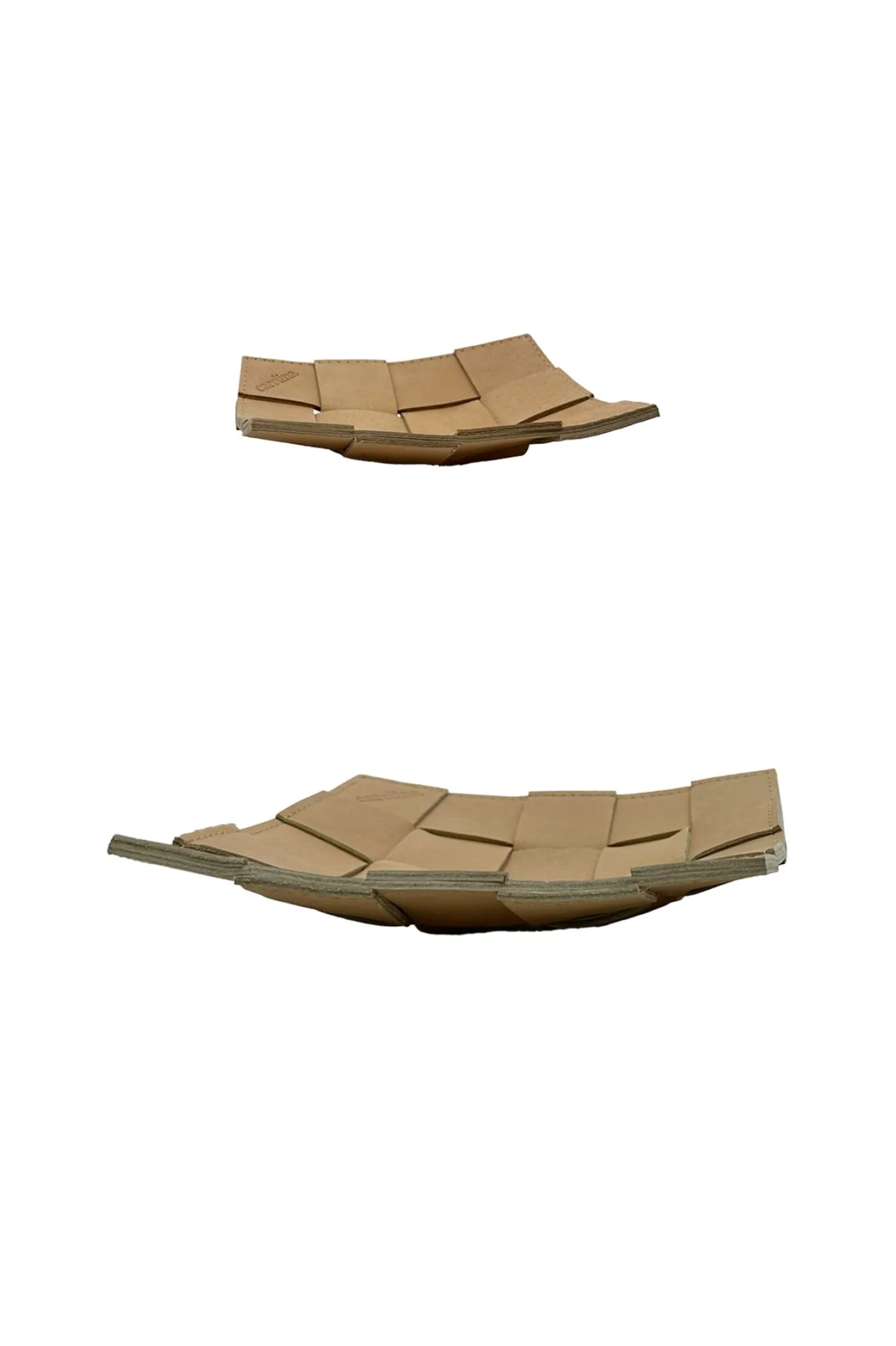 Online Carolina Plaited Leather Trays Pack of 2