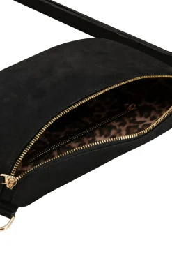 Outlet Carolina Ramona Leather Handbag Black Metallic
