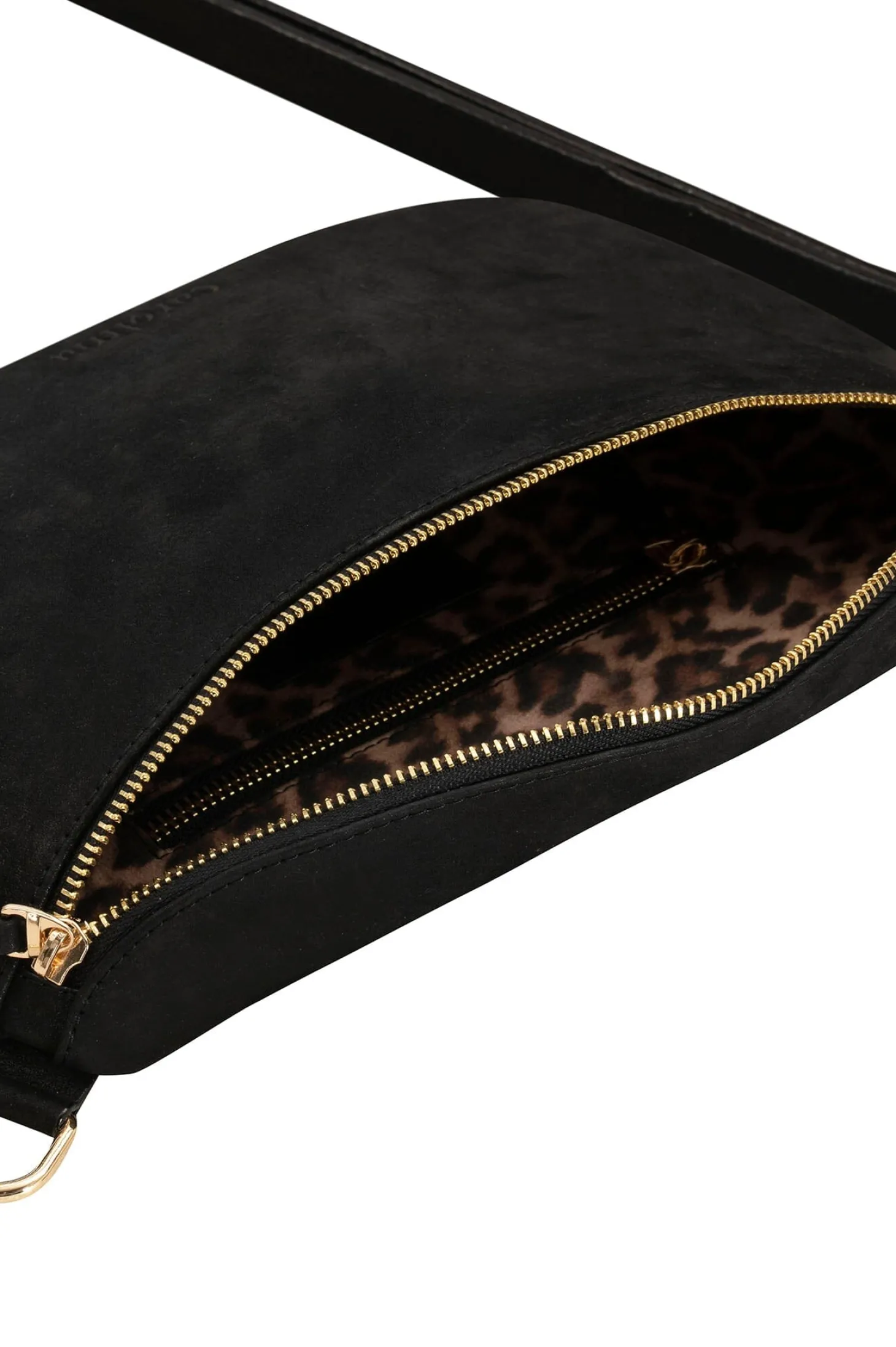 Outlet Carolina Ramona Leather Handbag Black Metallic
