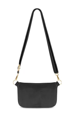 Store Carolina Ramona Leather Handbag Black Cowhide