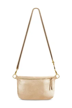 Outlet Carolina Ramona Leather Handbag Gold