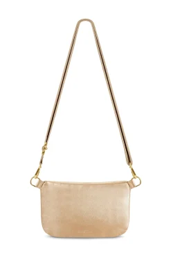 Outlet Carolina Ramona Leather Handbag Gold