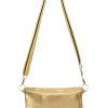 Cheap Carolina Ramona Leather Handbag Gold Metallic