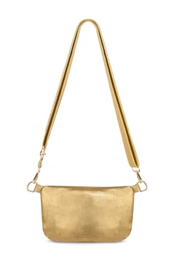 Cheap Carolina Ramona Leather Handbag Gold Metallic