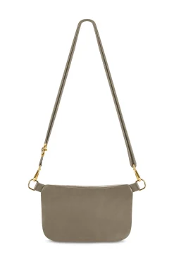 Outlet Carolina Ramona Leather Handbag Khaki