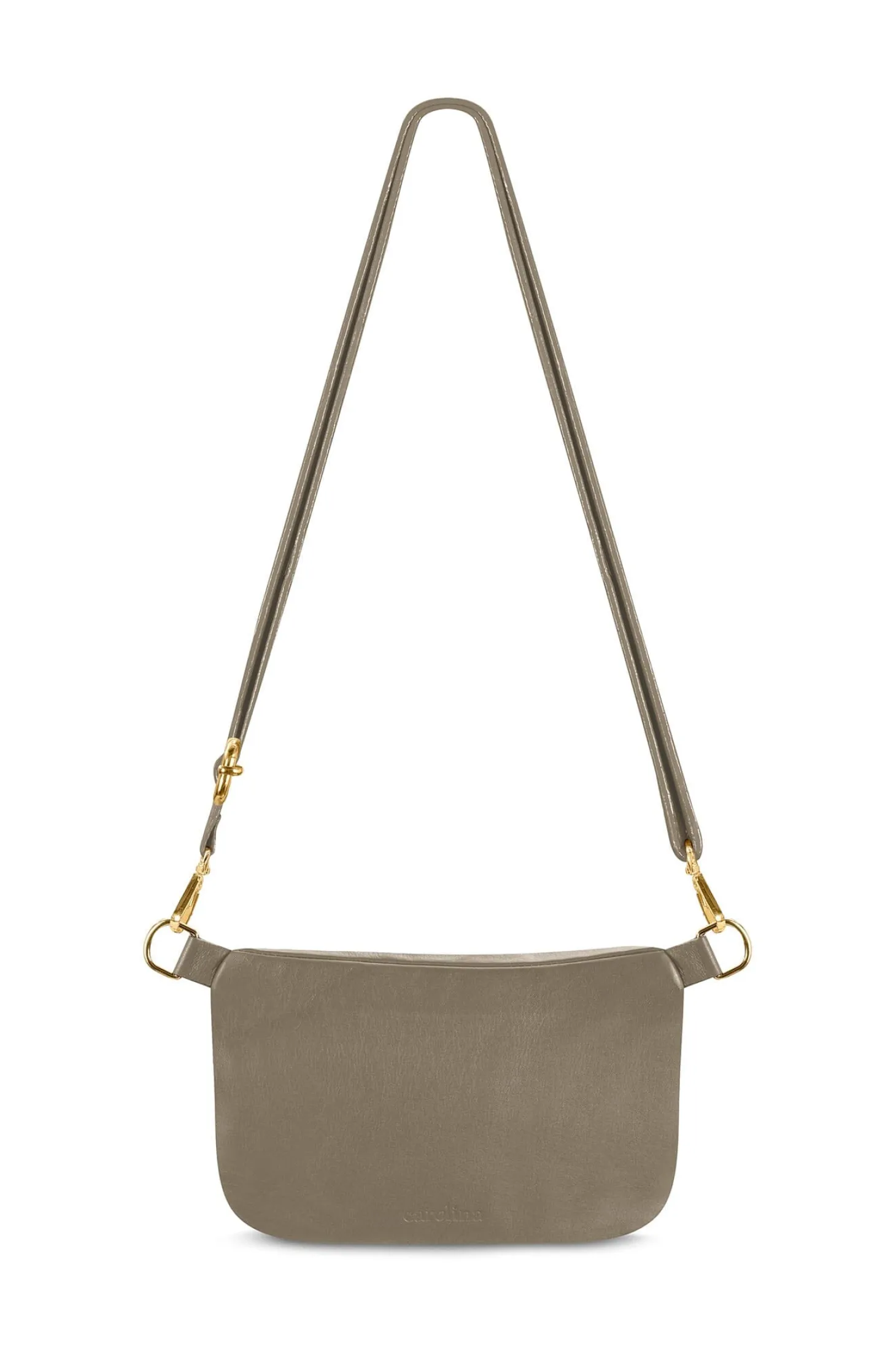 Outlet Carolina Ramona Leather Handbag Khaki