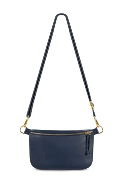 Cheap Carolina Ramona Leather Handbag Navy