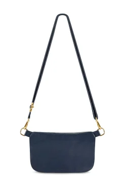Cheap Carolina Ramona Leather Handbag Navy