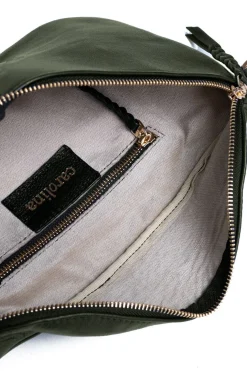 Shop Carolina Ramona Leather Handbag Olive