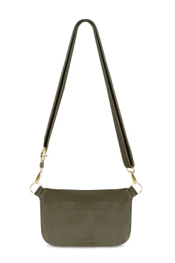 Discount Carolina Ramona Leather Handbag Olive Cowhide