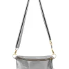 Online Carolina Ramona Leather Handbag Silver Metallic