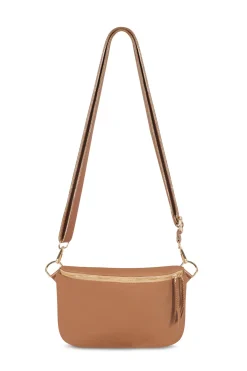 Clearance Carolina Ramona Leather Handbag Tan