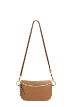Outlet Carolina Ramona Small Leather Handbag Tan