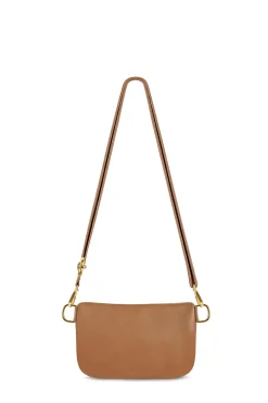 Outlet Carolina Ramona Small Leather Handbag Tan