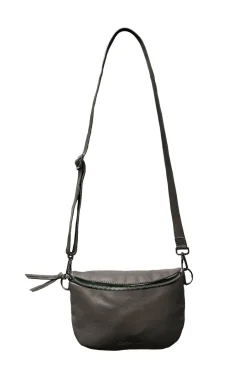 Shop Carolina Ramona Small Leather Handbag Khaki