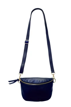 Flash Sale Carolina Ramona Small Leather Handbag Navy