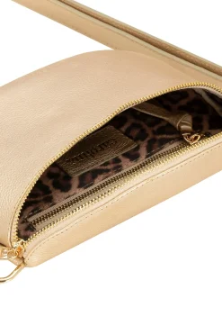 Outlet Carolina Ramona Small Leather Handbag Gold