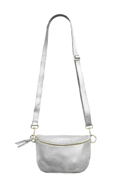 Best Sale Carolina Ramona Small Leather Handbag Silver