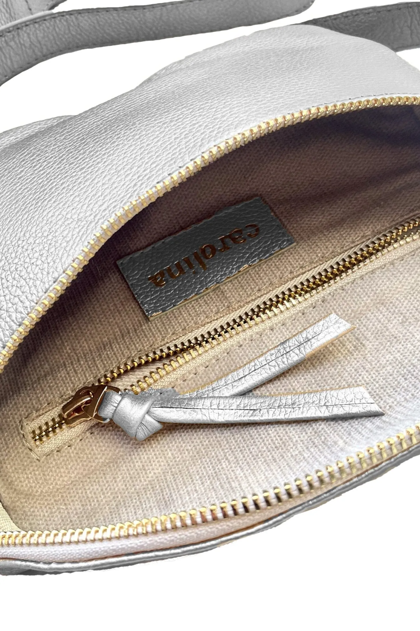 Best Sale Carolina Ramona Small Leather Handbag Silver