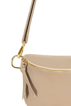 Discount Carolina Ramona Small Leather Handbag Nude