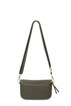 Online Carolina Ramona Small Leather Handbag Olive
