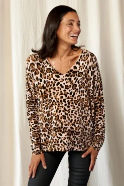 Online Carolina Rana Animal Print Jumper