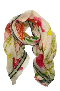 Shop Carolina Rebekah Floral Modal Scarf Mellow