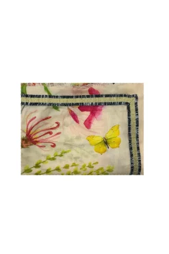 Shop Carolina Rebekah Floral Modal Scarf Mellow