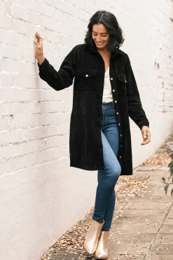 New Carolina Remi Corduroy Dress Black