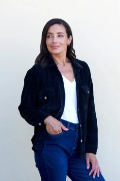 Best Carolina Remi Corduroy Overshirt Black
