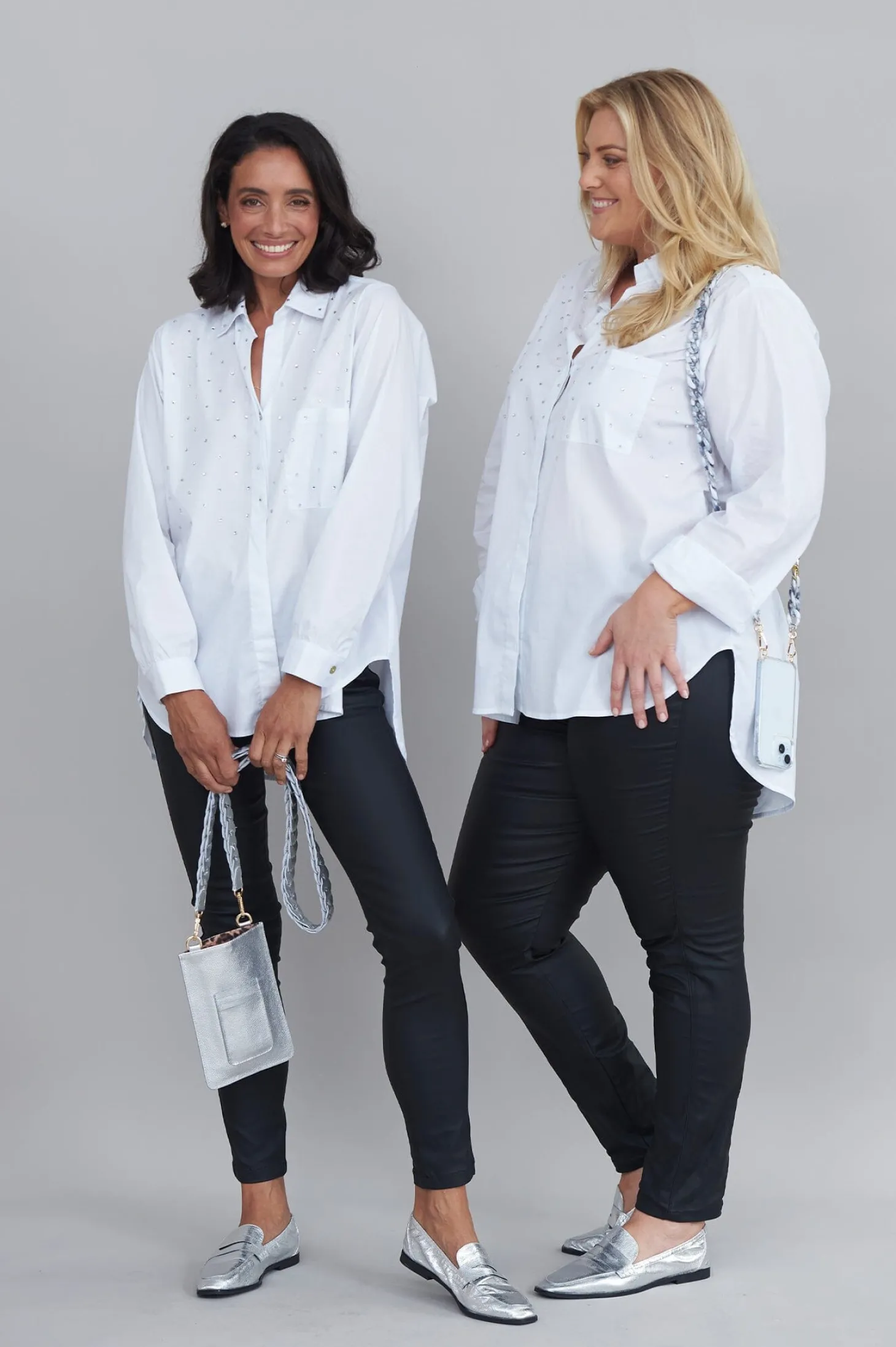 Clearance Carolina Renata White Collared Shirt