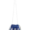 Outlet Carolina Rhiannon Velvet Drawstring Bag Royal Blue