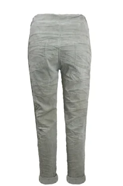 Fashion Carolina Rhinestone Side Stripe Crinkle Jogger Aloe
