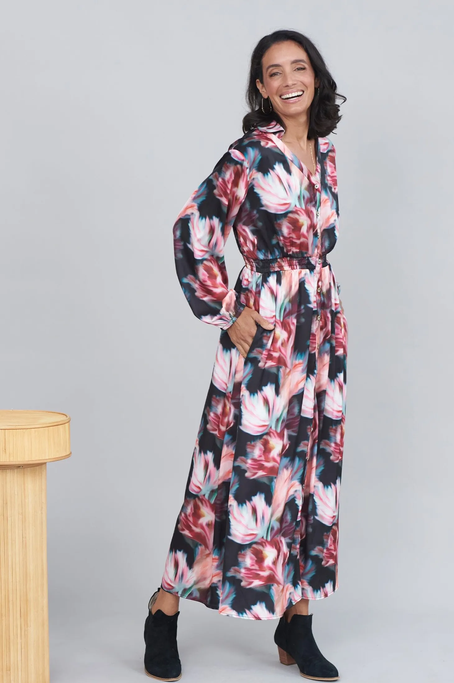 Store Carolina Romy Floral Print Dress