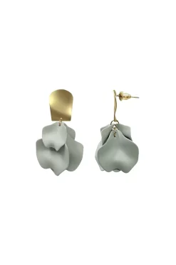 Sale Carolina Rosalinda Earrings Light Grey