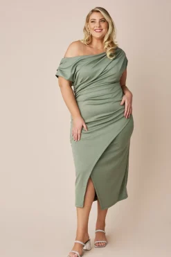 Best Sale Carolina Roslyn Dress Pistachio