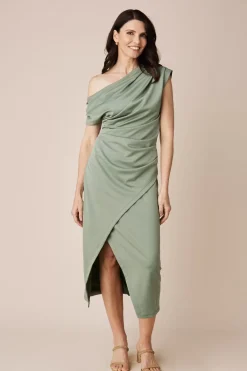 Best Sale Carolina Roslyn Dress Pistachio