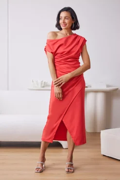 New Carolina Roslyn Dress Red