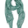 Cheap Carolina Roxana Metallic Scarf Emerald